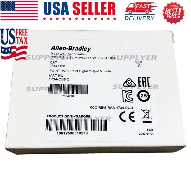 New AB 1734-OB8 POINT I/O 8 Point Digital Output Module 1734OB8 US Free Tax