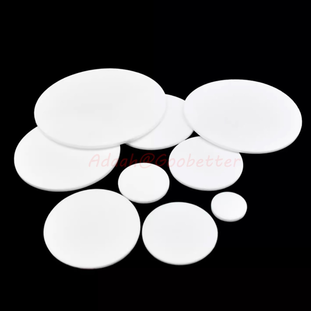 PTFE Discs Solid Round Sheet Pads Sealed Cushioning DN15 – DN800 Thickness 3mm