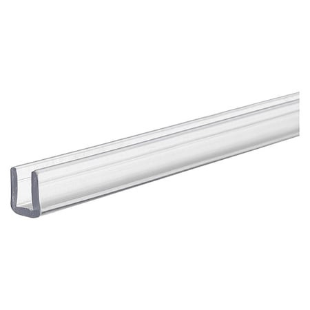 Zoro Select Bulk-Uc-Pc-2 Polycarbonate U Channel Stock, 72 In L, Clear
