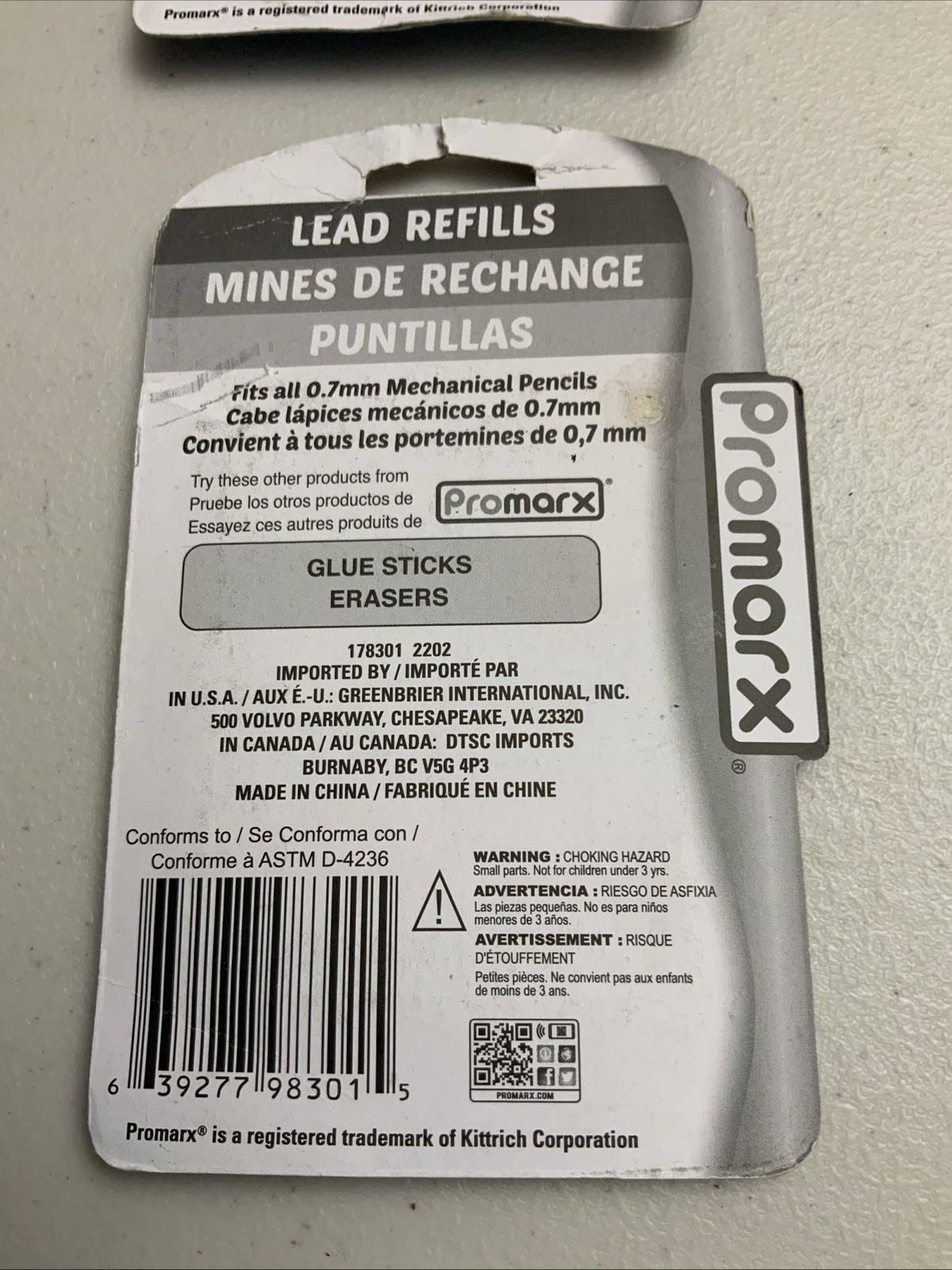 2x 60ct Promarx Mechanical Pencil Lead Refills .07mm (5x12pcs) New Sealed HB#2