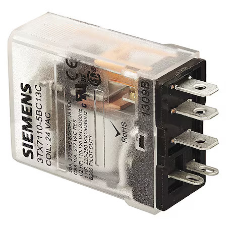 Siemens 3Tx71105bf13c Plug-In, Plug-In Relay, Square, 15 A, 5 Pins