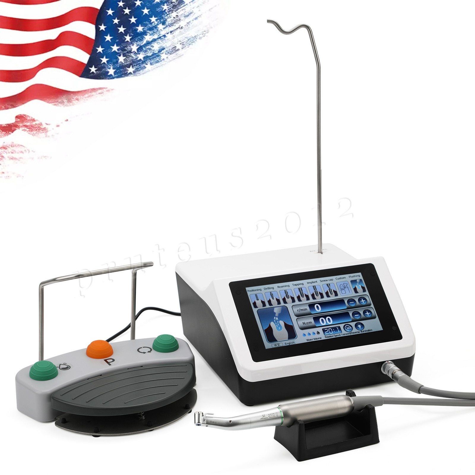 USA Dental LED E-generator High Speed Handpiece Fiber Optic 4 Holes NSK Style