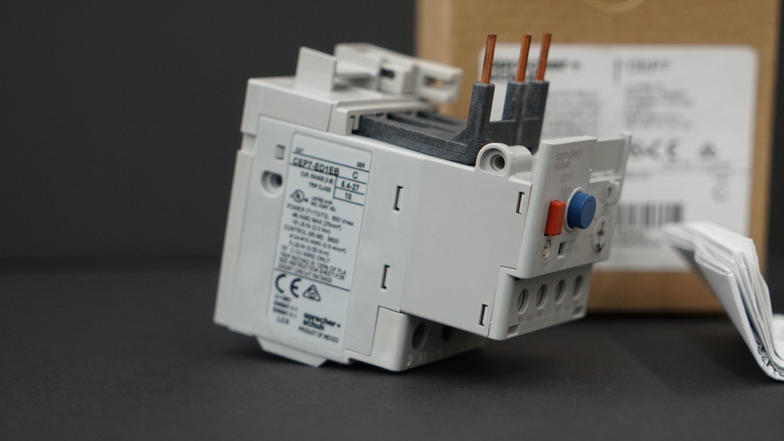 Sprecher & Schuh CEP7-ED1EB Overload Relay, 5.4-27.0A, 3PH