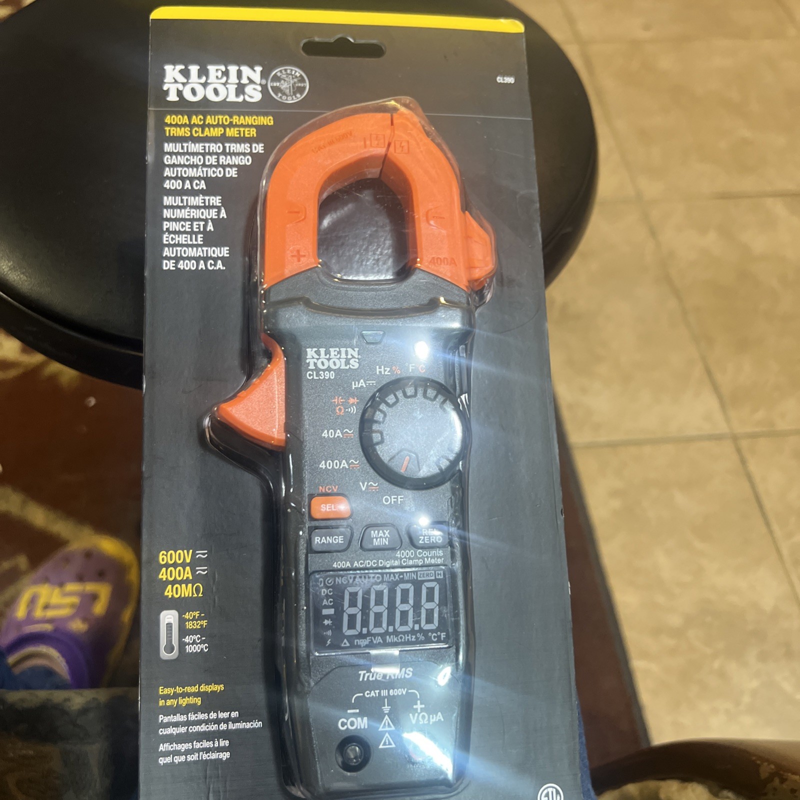 Klein Tools CL390 Auto-Ranging Digital Clamp Meter (CL390)
