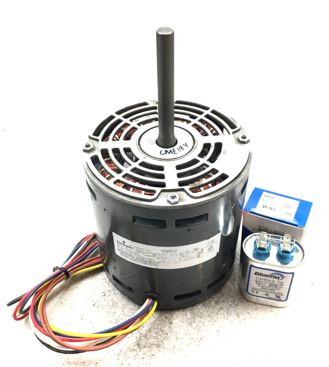 EMERSON K55HXDPZ-7023 Blower Motor 3/4HP 115V 1075RPM/4SPD 51-25023-01 #CME194