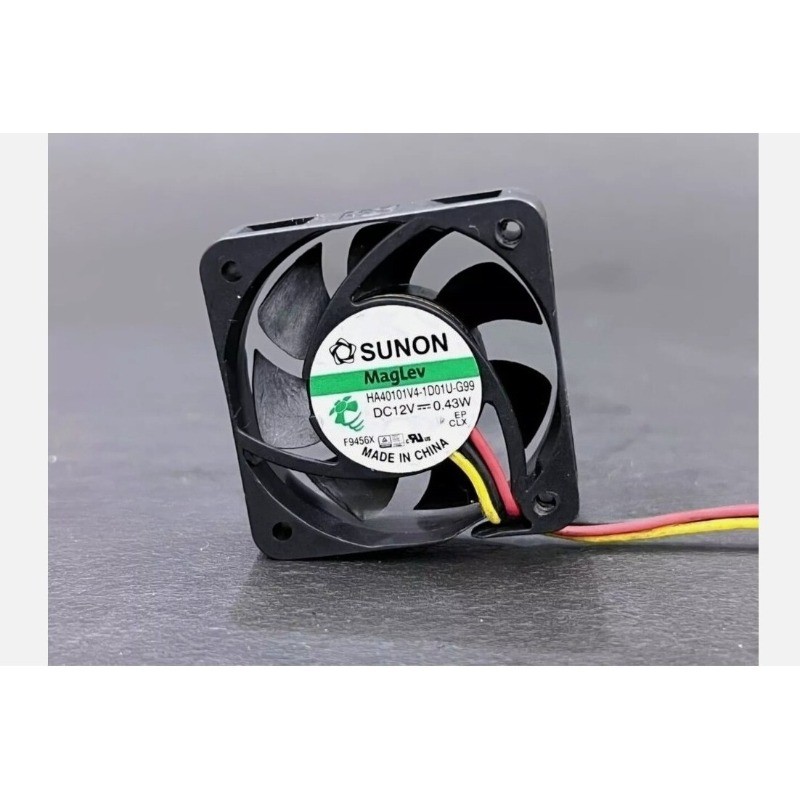SUNON HA40101V4-1D01U-G99 4010 DC12V 0.43W 4CM 3-Wire Silent Cooling Fan