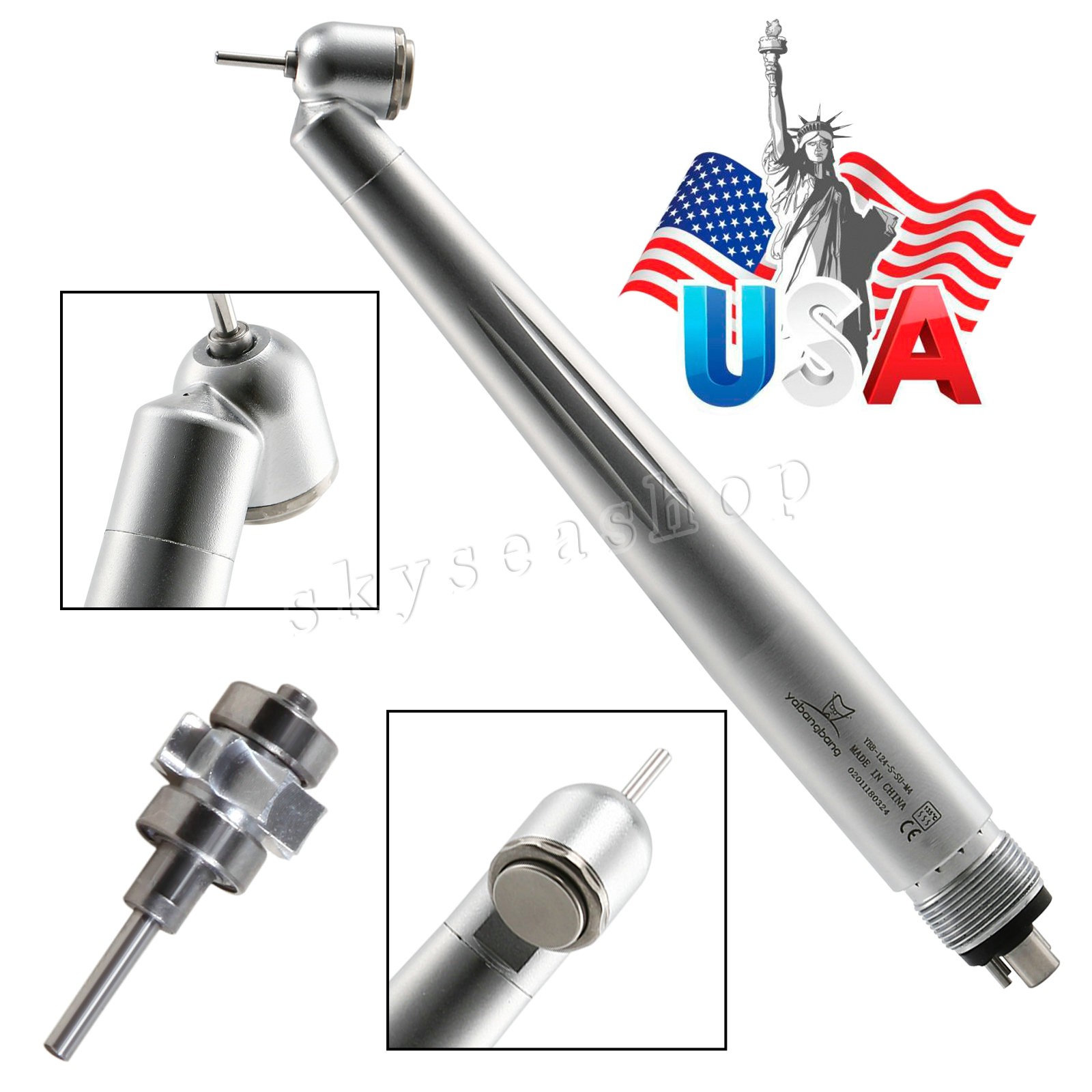 USA Yabangbang Dental 45 Degree Surgical High Speed Handpiece Push Button JH1
