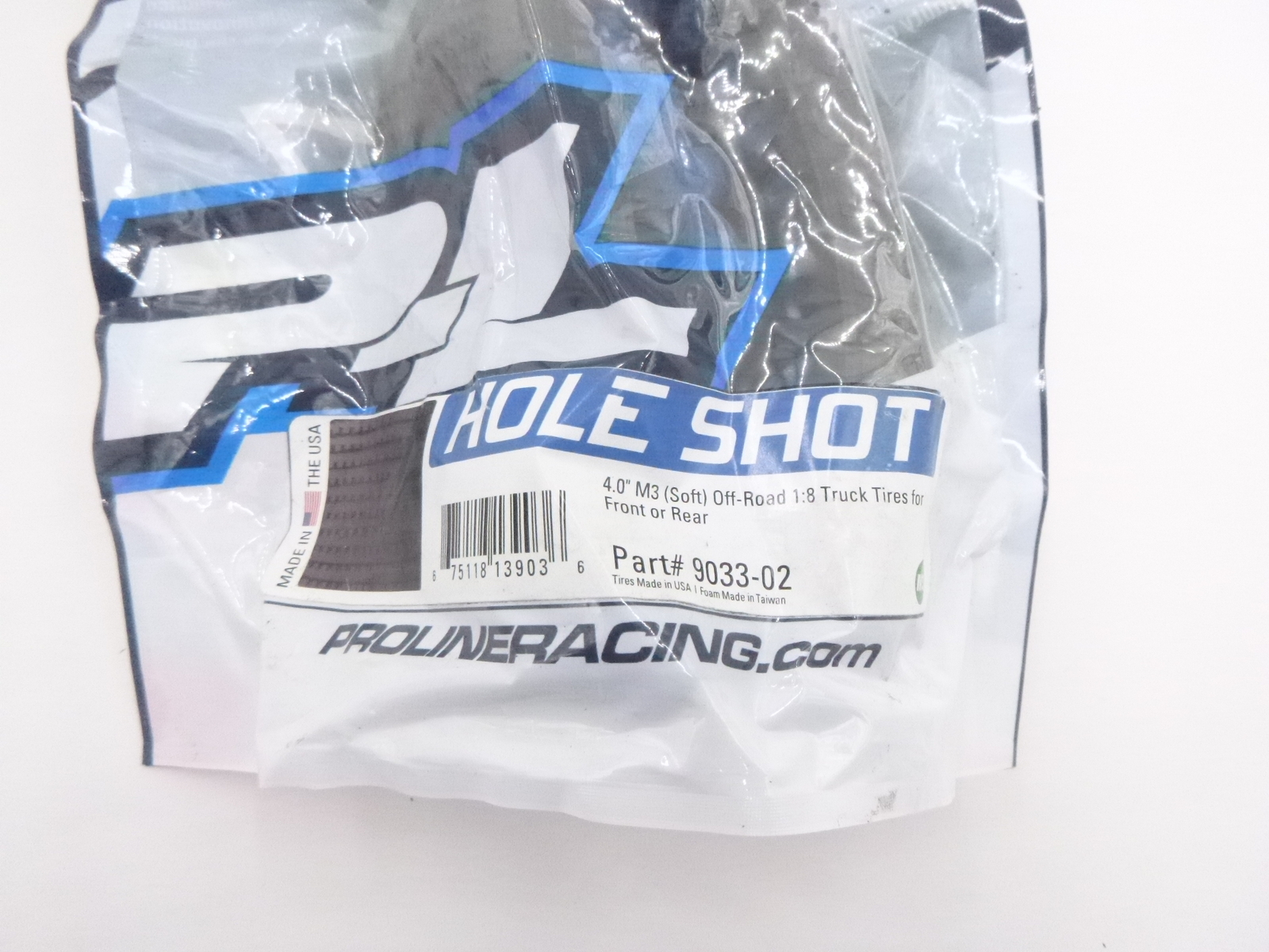 Pro-Line Racing RC Truck1/8 Hole Shot M3 Front/Rear 4.0″ Off Road Truggy Tires 2