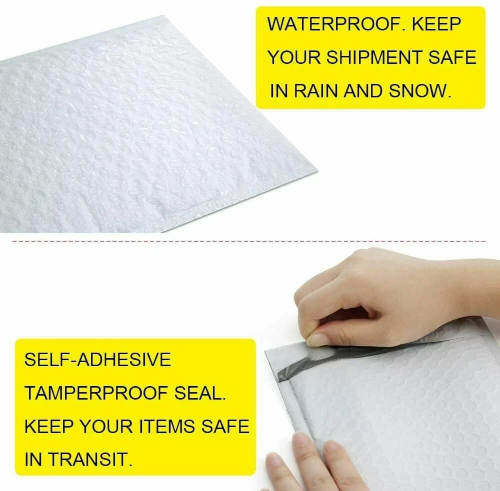 Poly Bubble Mailers Padded Envelopes Shipping Mailing Bags ANY SIZE
