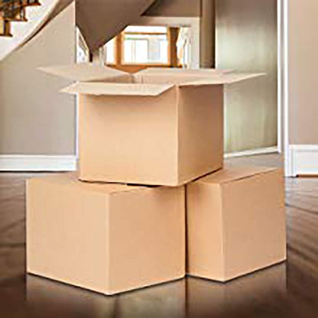 Pack of 10 Small 6x6x6 Corrugated Cardboard Moving Boxes for Easy Packing