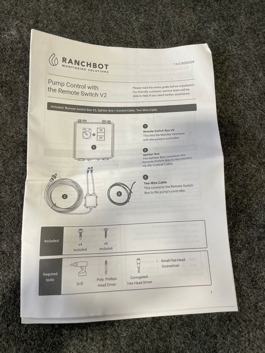 RANCHBOT Duplex Monitor with Machine Control Remote Switch M01-MK7-S2