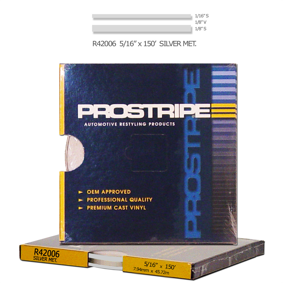 R42006 SHARPLINE CONVERTING INC MS, 5/16″ X 150′; Silver Metallic