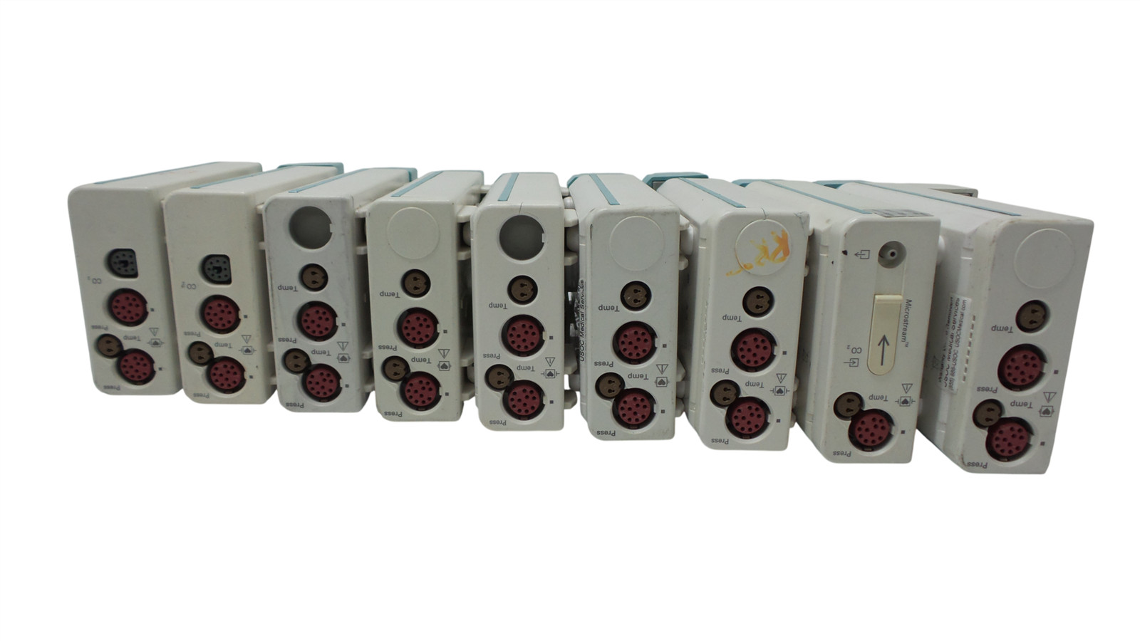 Lot 9 Philips M3015A /M3012A/M3014A Microstream Module 862393/862111/862187