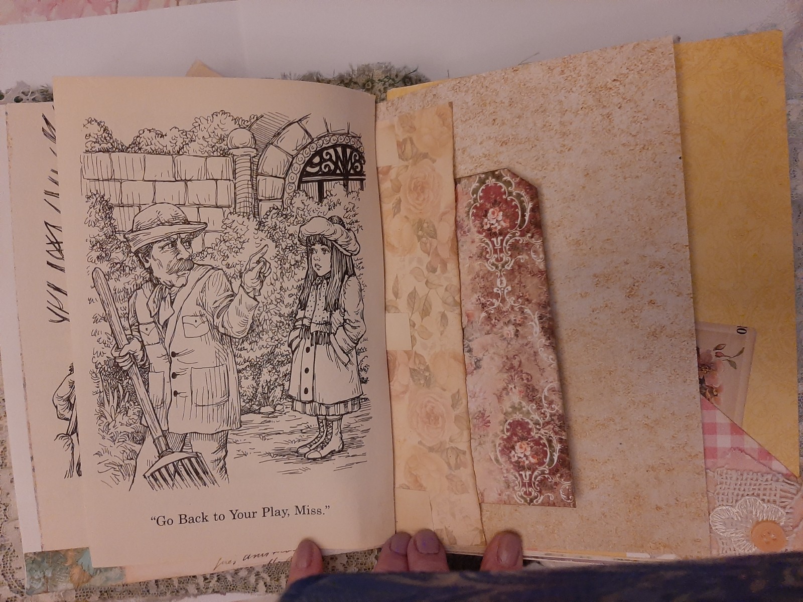 Junk Journal Handmade chunky «Secret Garden» Soft and squishy Classic Story