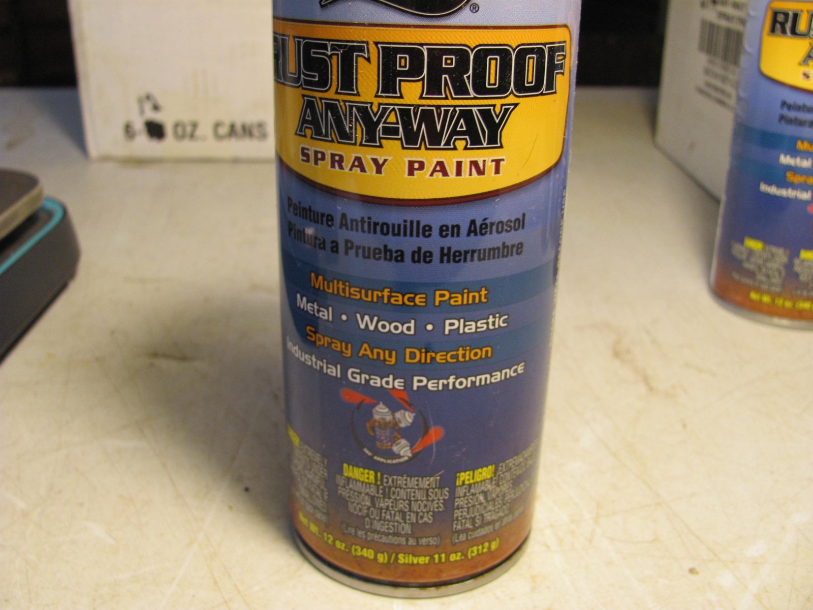 6 12oz.cans of spray paint. Aervoe Rust Proof paint Brown for metal,wood,plastic