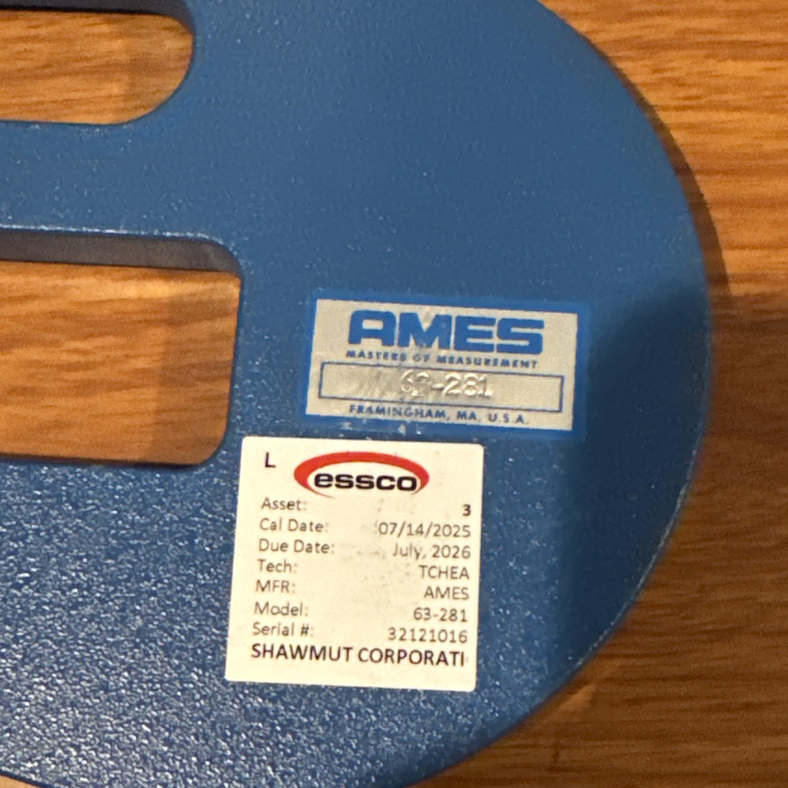 Lot Of 3 Ames 63-281 Feather Touch Thickness Gauge 282 Dial