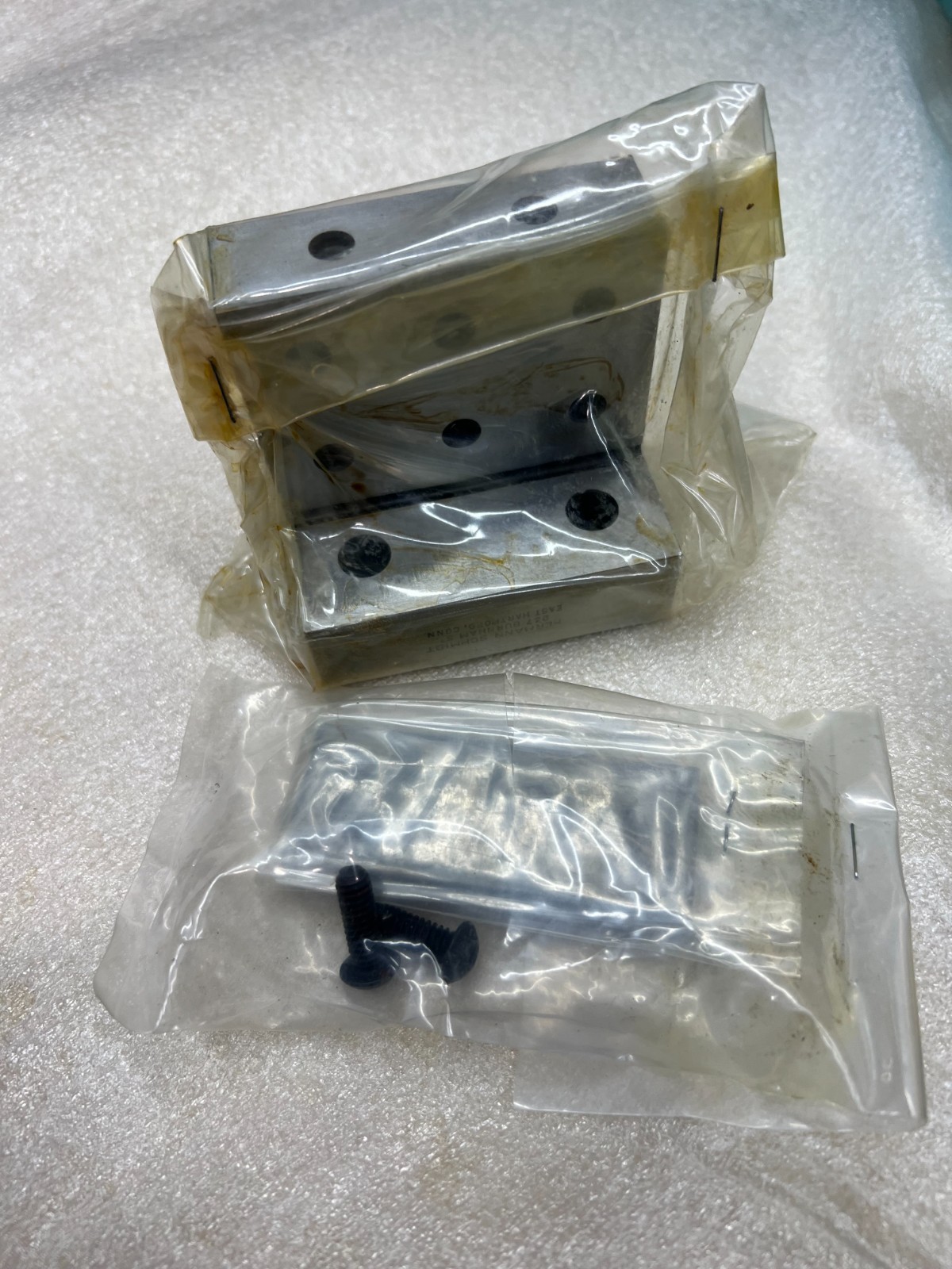 *NEW* HERMANN SCHMIDT 3″X3″ ANGLE PLATE INSPECTION WITH RAIL AND SCREWS