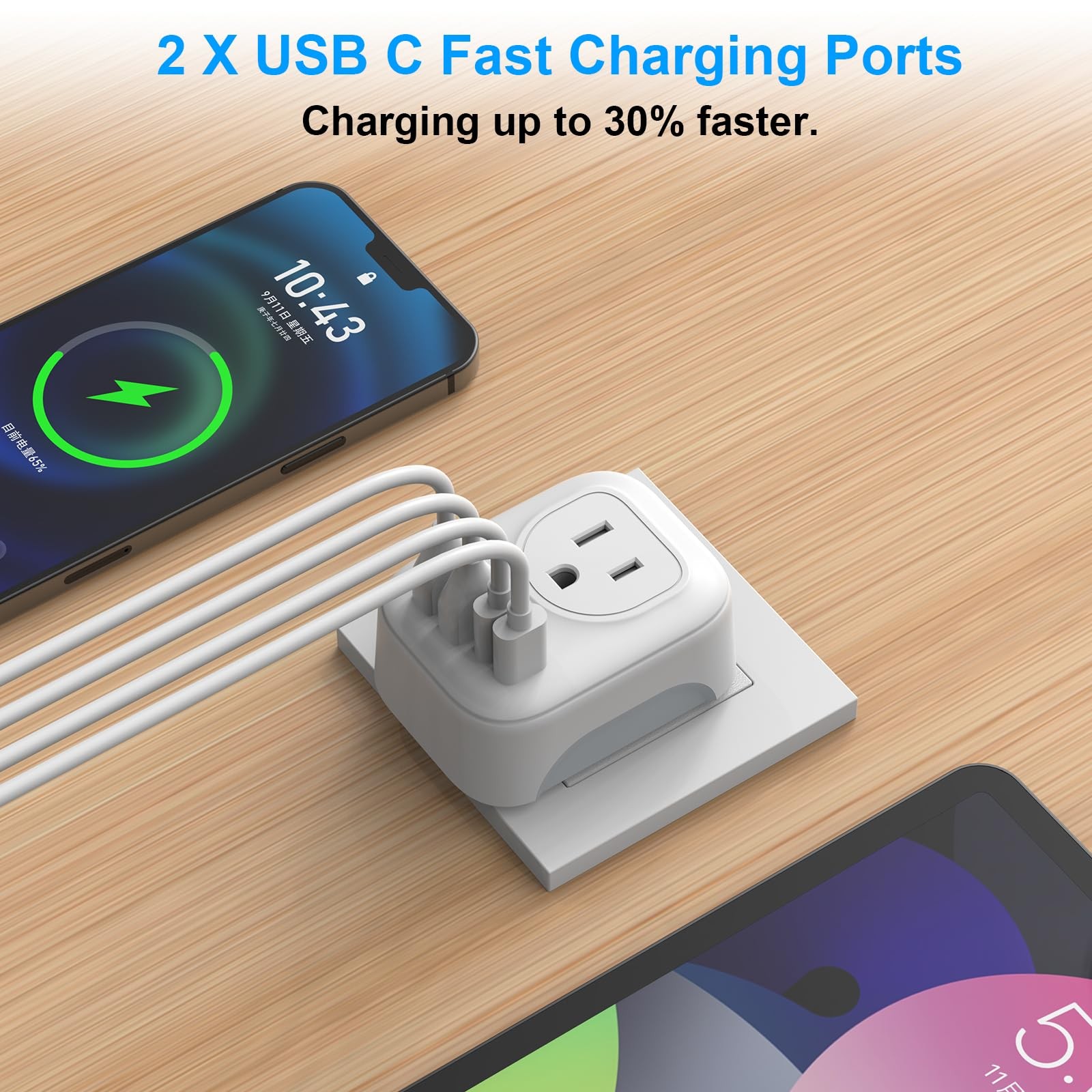 European Travel Plug Adapter, International Plug Adapter with 2 AC Outlets 4 …