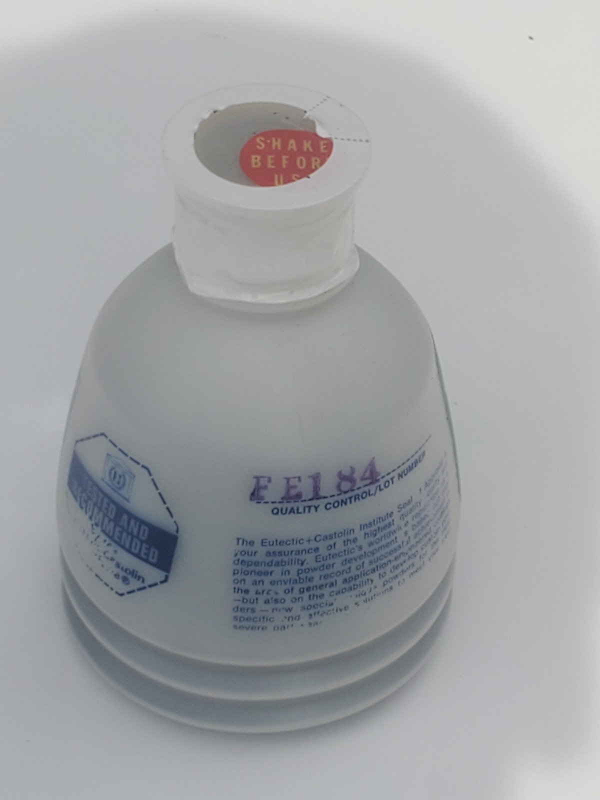 Eutectic Castolin RotoTec 19222 Lubrotec Powder Spray Weld Repair Coating Used