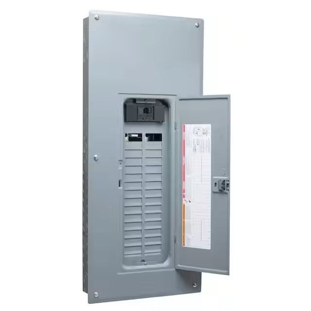 Homeline 200 Amp 30-Space 60-Circuit Main Breaker Plug-On Neutral with Cover