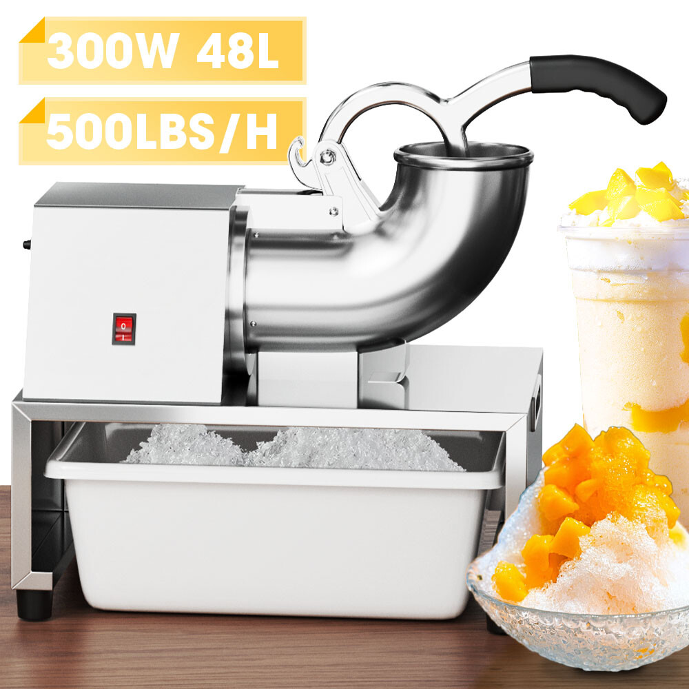 500LB/H Ice Shaving Machine Fluffy,Commercial Snow Cone Machine for Home Party