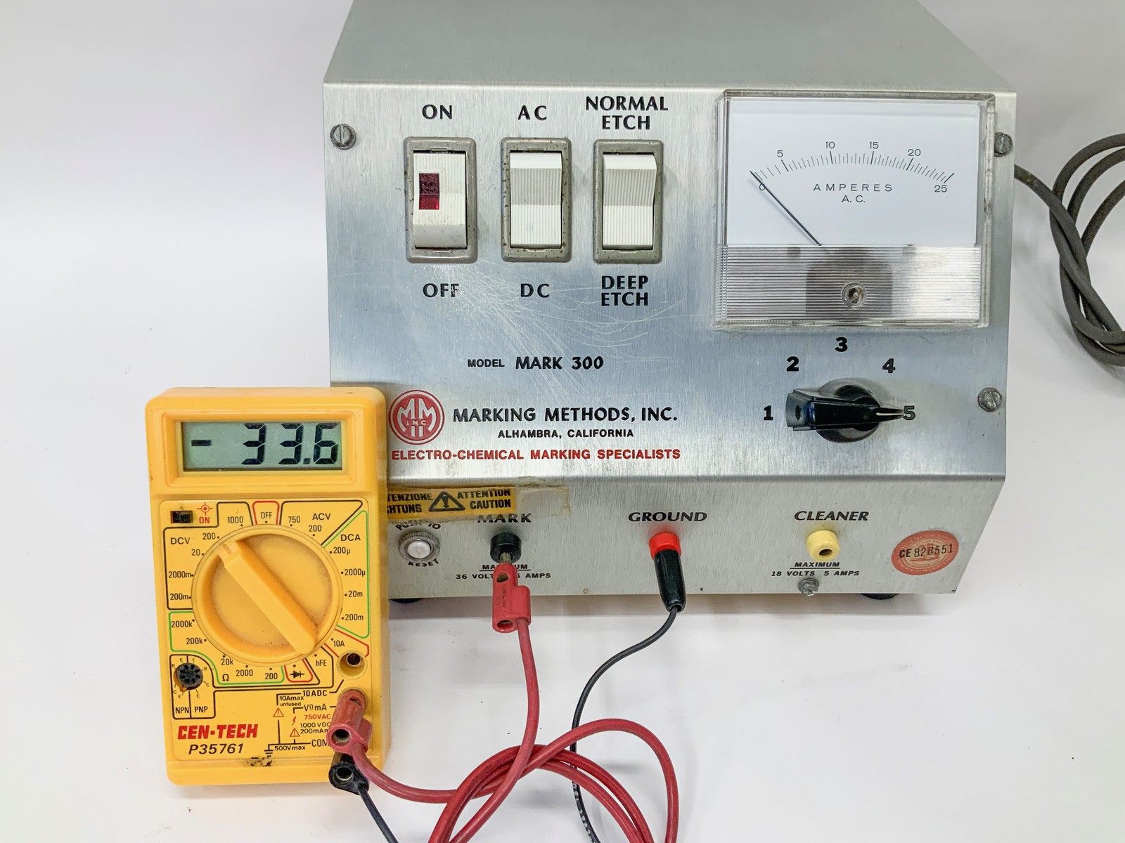 Marking Methods Inc Mark 300 Electro Chemical Etching System – TESTED Works