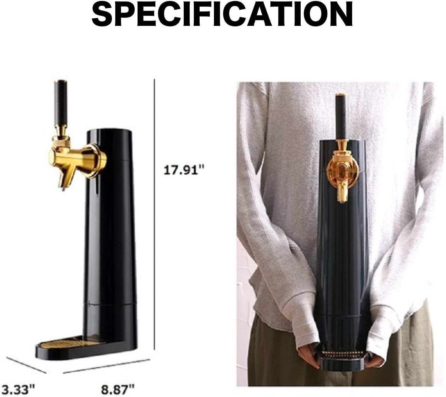 Draft Pour Beer Dispenser & Ultra Fine Foam Maker – Perfect for Home and Parties