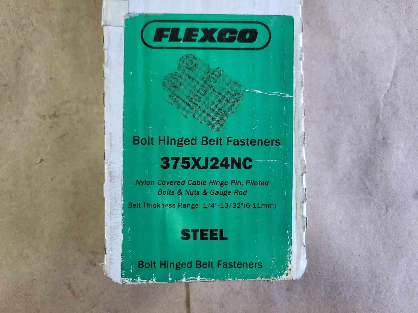 SURPLUS NEW FLEXCO 375XJ24NC Bolt Hinged Belt Fastener