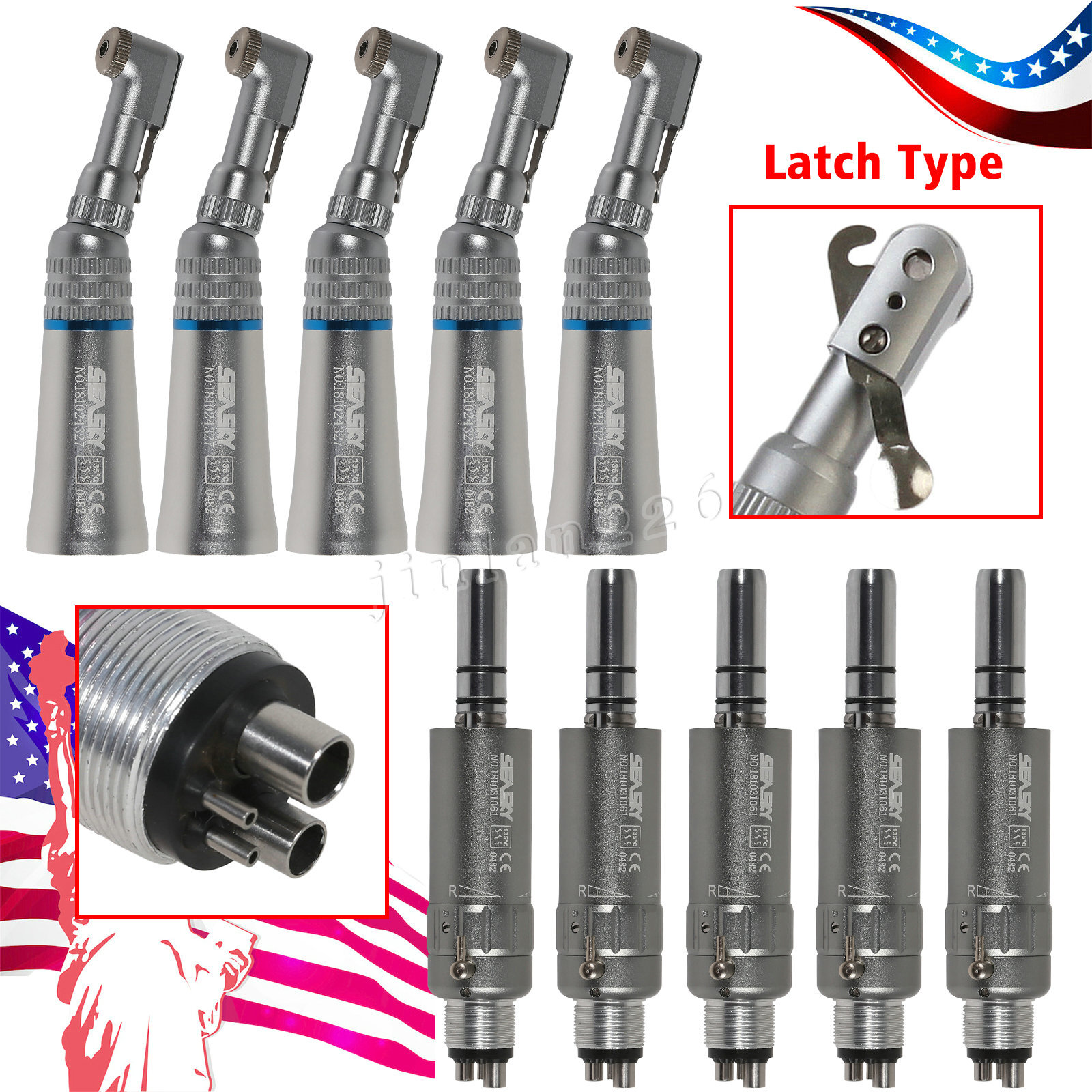 Dental Diamond Cups Composite Polishing Kit for Low Speed Handpiece CA/HP Burs