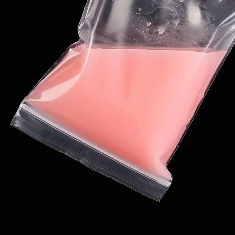 100 PCs Clear Zip Seal Plastic Bags Jewelry Zipper Top Lock Reclosable Baggies