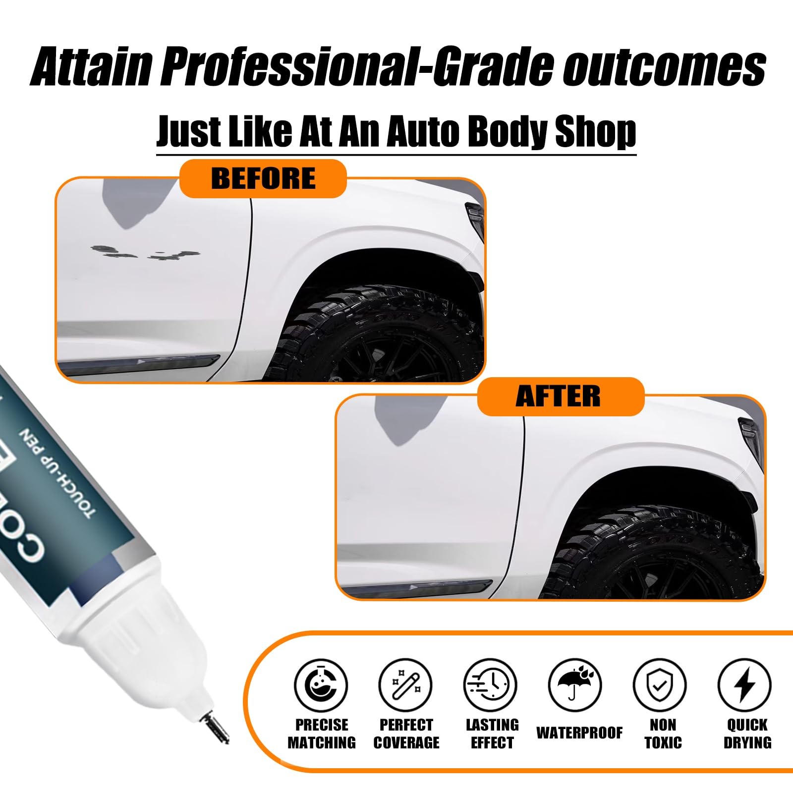 Touch Up Paint Pen for GMC Summit White – Scratch Repair & Remover