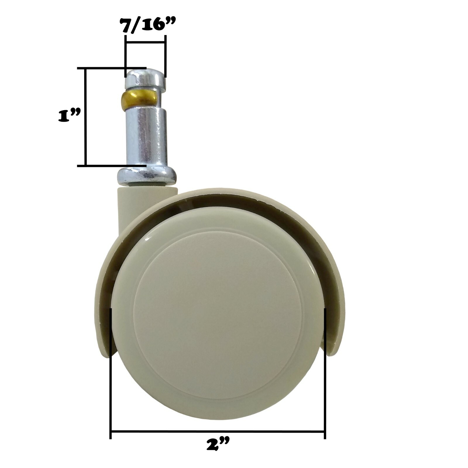 Office Chair Caster Wheels Almond Grey With Soft Treads 5 Piece Set