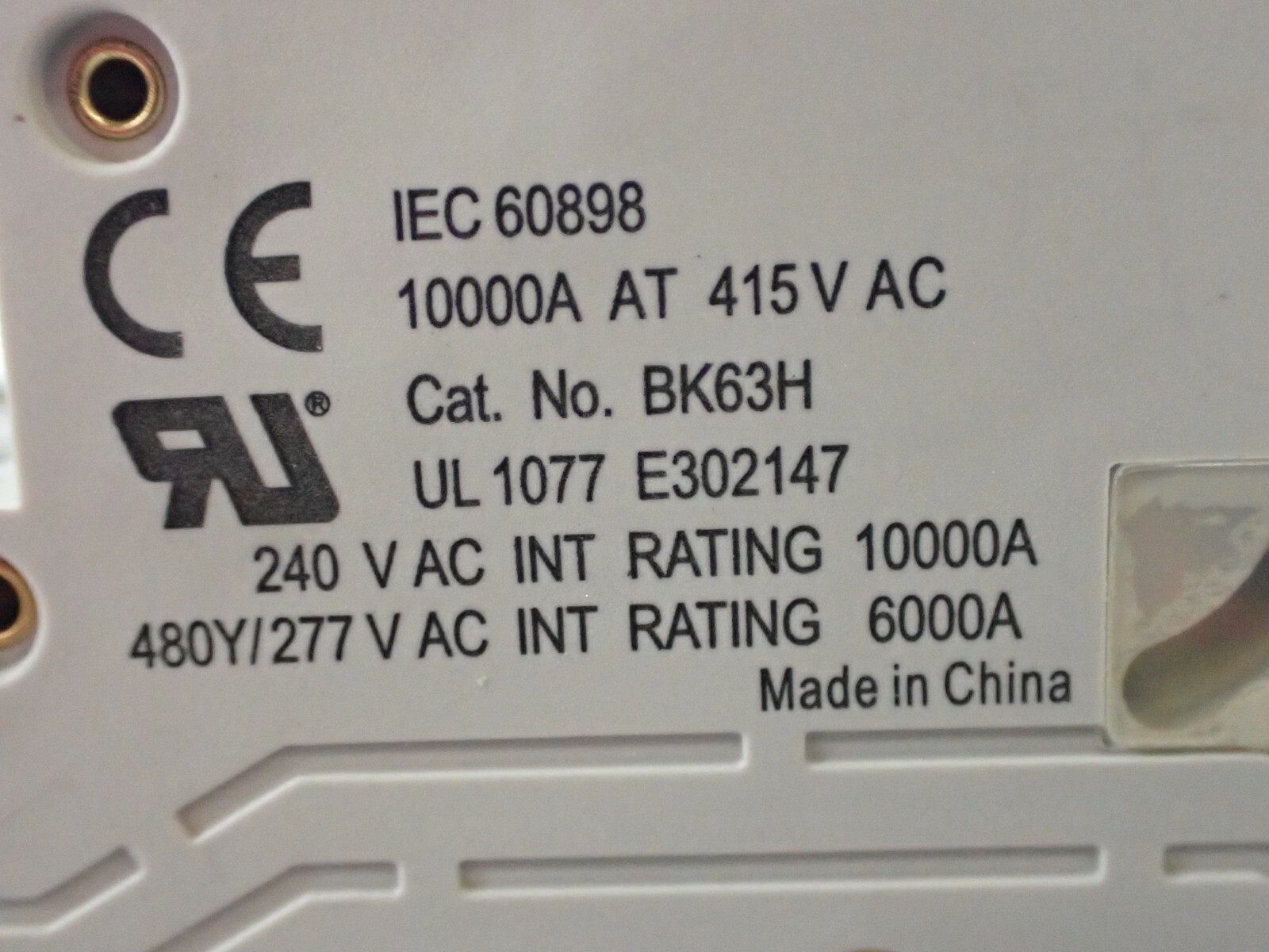 50 AMP 3 Pole 240 Volt UL1077 C50 LS ELECTRIC BK63H Din Rail Circuit Breaker NEW