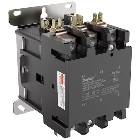Dayton 783Xy0 Definite Purpose Magnetic Contactor, 120V Ac, 3 P, Non-Reversing,