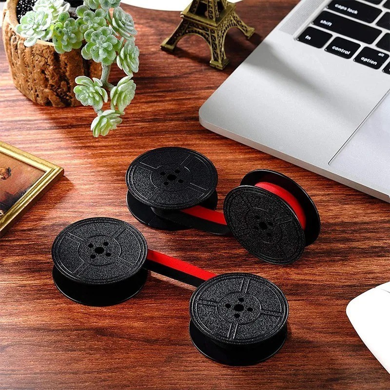 Universal Typewriter Ribbon Twin Spool Replacement Pack – Black Ink (2 Pcs)
