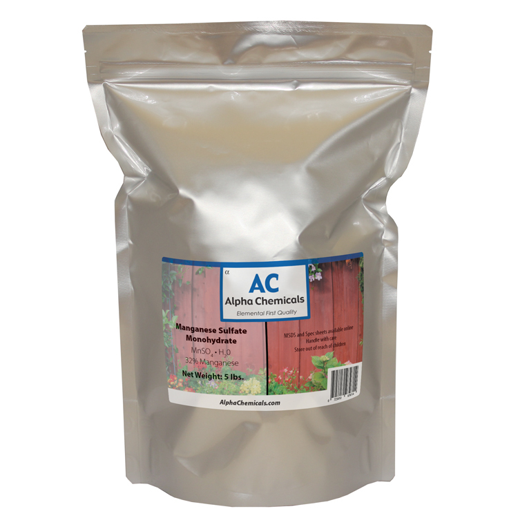 5 Pounds – Manganese Sulfate Powder – 32% Mn