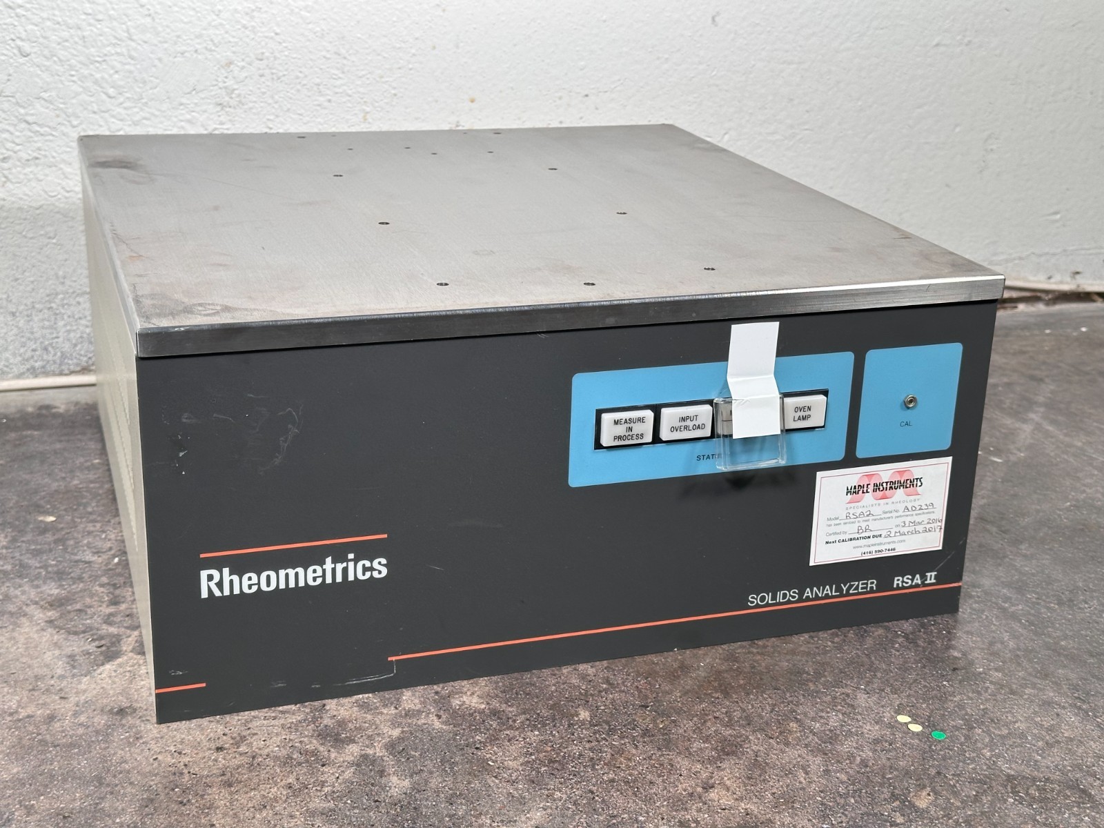 Rheometrics RSA-2, RSA II, Controller, Control Computer, Solids Analyzer, Etc