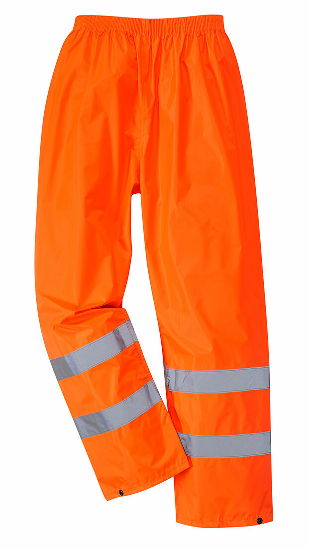 Portwest H441 Lightweight Hi Vis Waterproof Rain Pants Reflective Tape ANSI