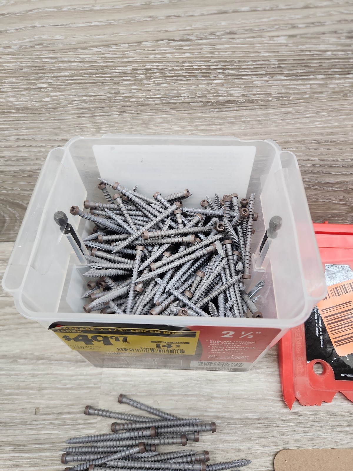 FastenMaster TrapEase 3 2-1/2 in. Torx Composite Head SPICED RUM/COASTAL 325pcs