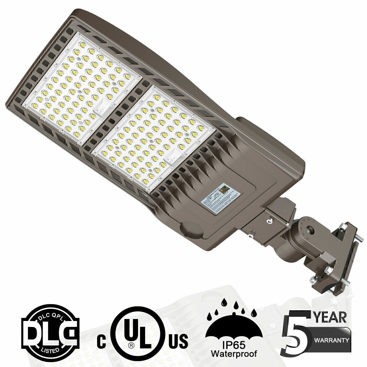 320 Watt LED Shoebox Pole Light Outdoor Commercial Parking Lot Street Lighting