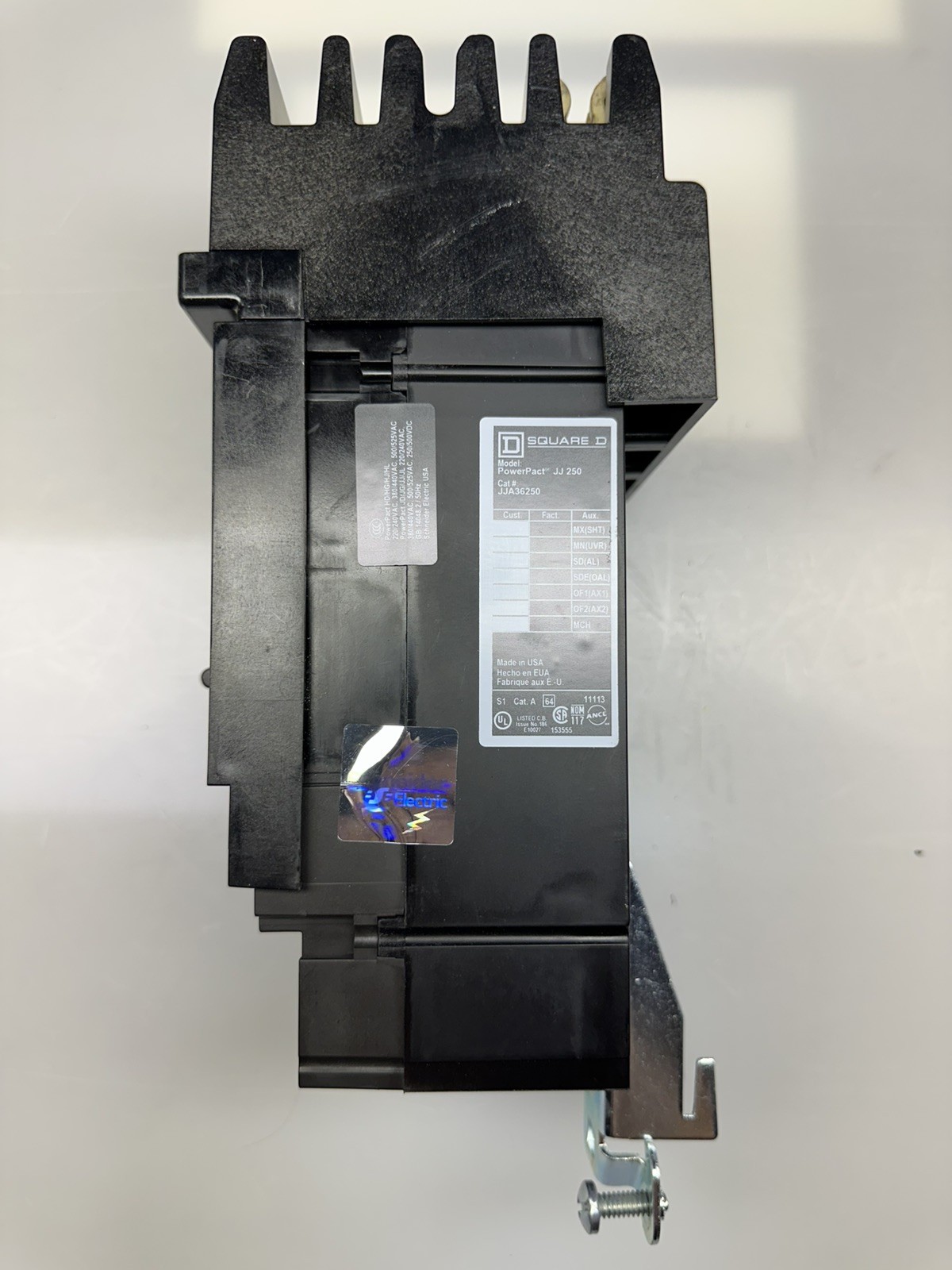 SQUARE D JJA36250 I-LINE CIRCUIT BREAKER, JJ, 600V, 250A, 3 POLE