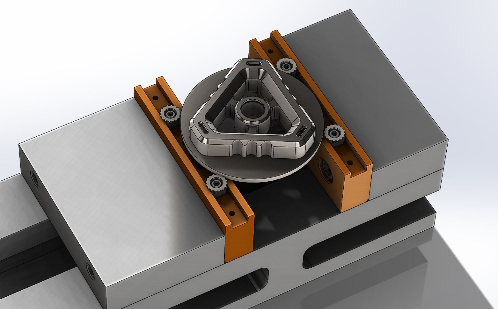 CNC Milling Steel Vise Hard Jaw, 6” Wide, Serrated W/ 0.100” Replaceable Teeth