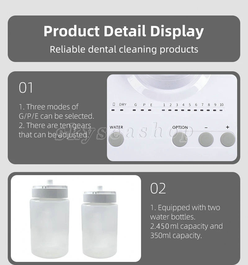 SKE1-LED Dental Piezo Ultrasonic Scaler With 5Tip & 2 bottles For EMS/WOODPECKER