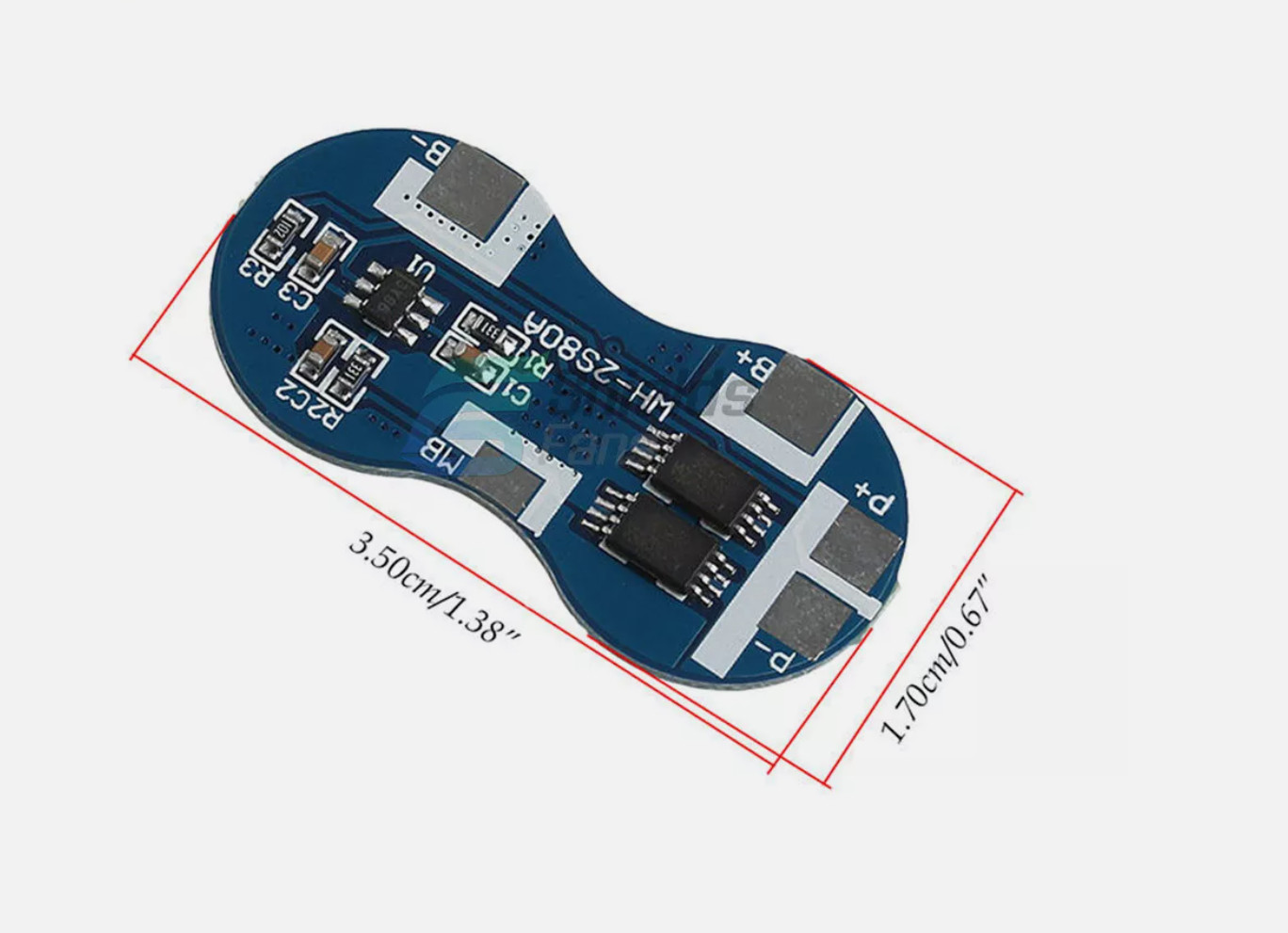 2S 4A PCB BMS Protection Board for 18650 Li-ion Lithium Battery Cells
