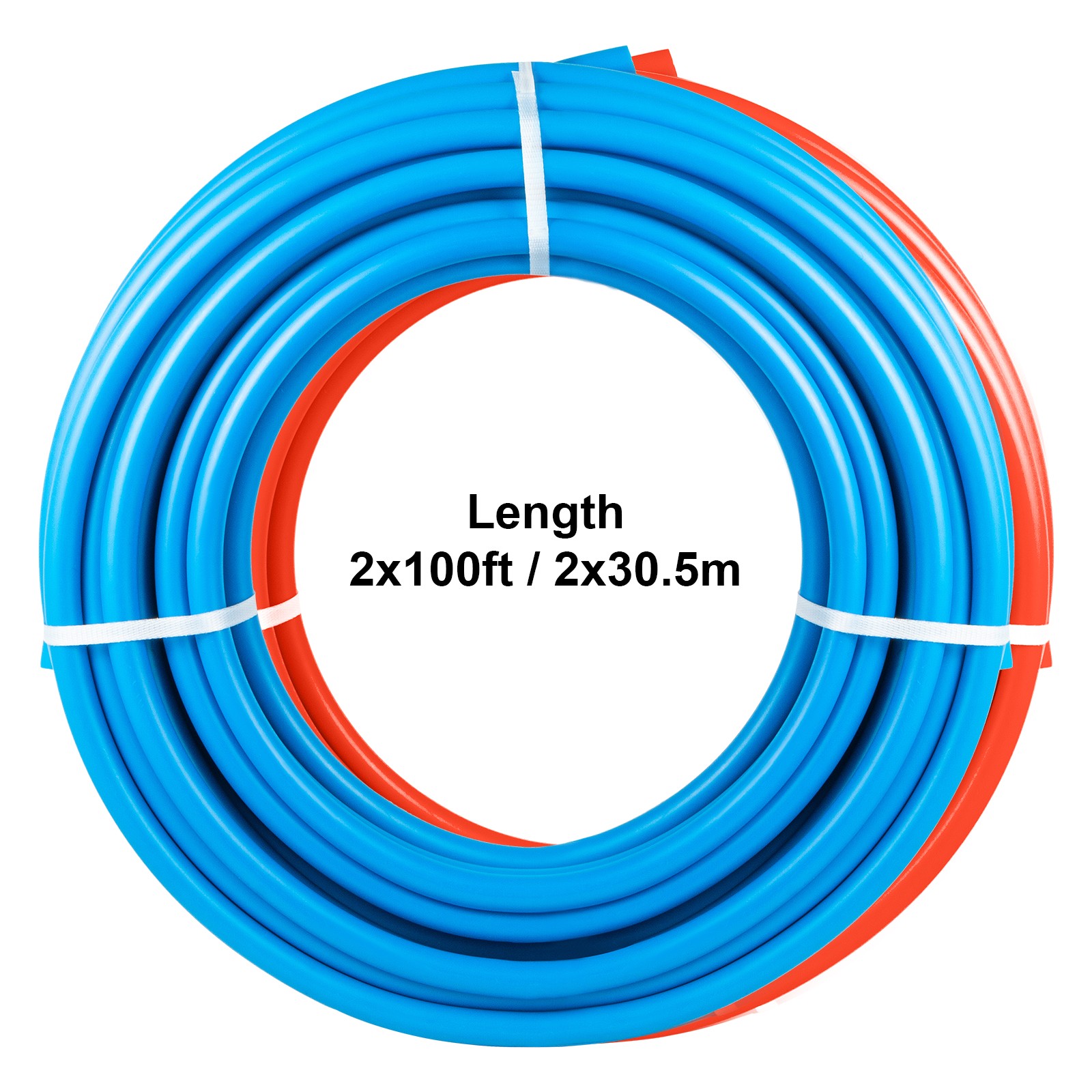 Uimoso 1/2 Inch PEX Tubing – 2 Rolls, 100 Feet Each for Plumbing Applications