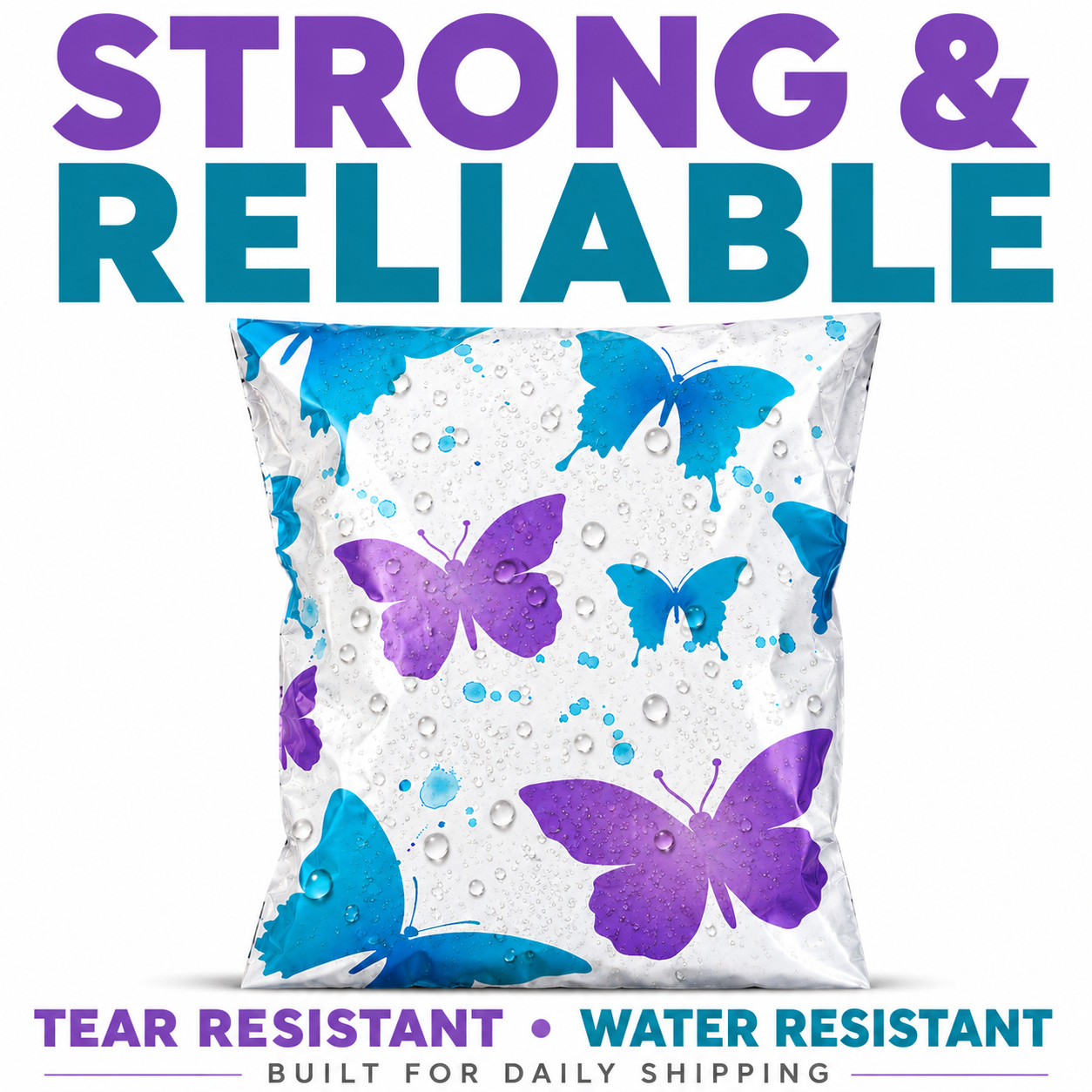 6×9 Butterfly Designer Poly Mailers Self Seal Shipping Bags Boutique