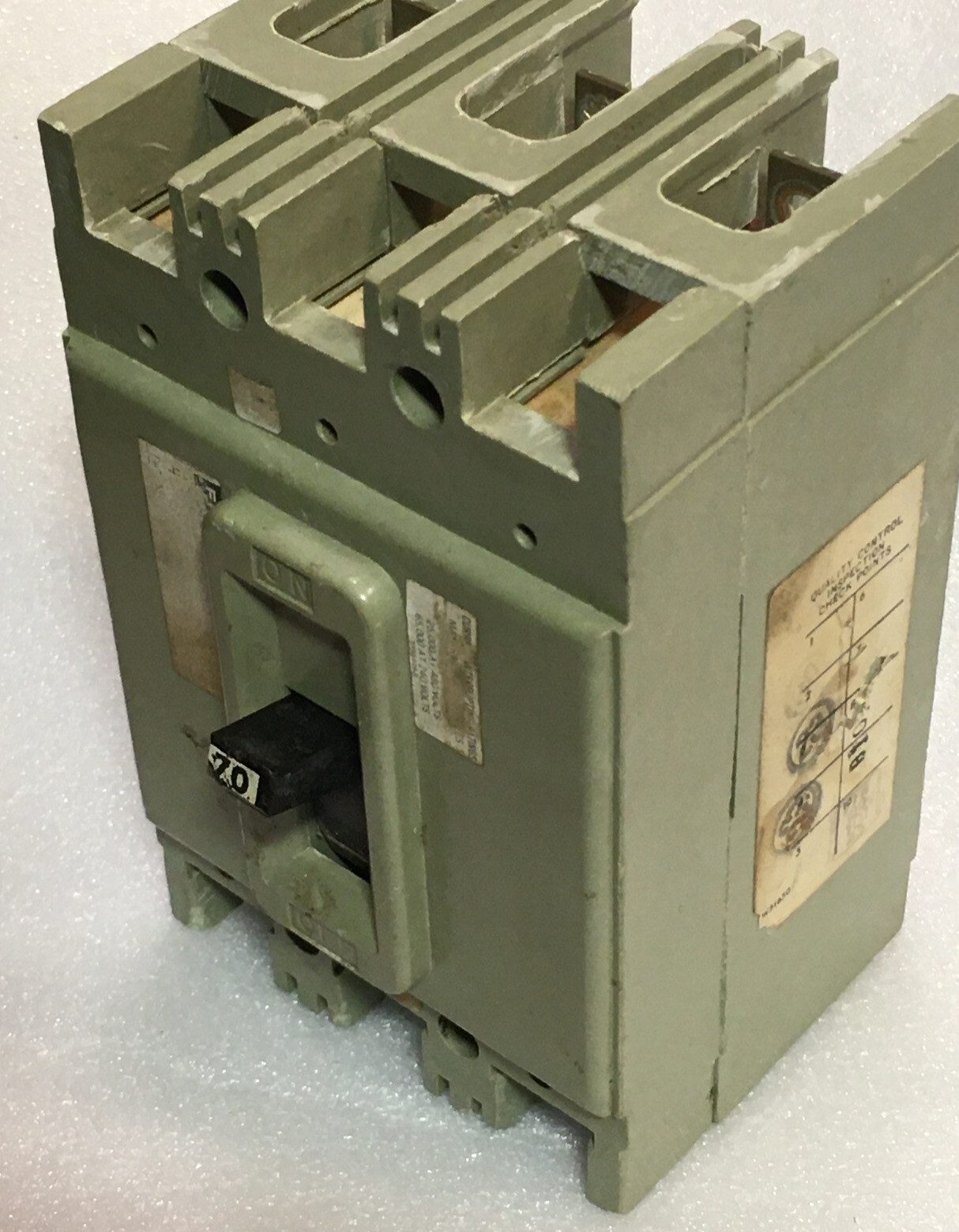 FEDERAL PACIFIC Electric HEF631070 70A 600V 3P CIRCUIT BREAKER WARRANTY FPE HEF