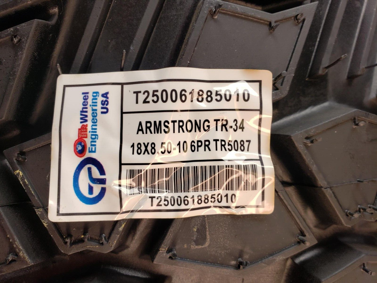 OTR TR-34 TIRE 18×8.50-10 18×850-10 18/8.50-10 18/850-10 6pr Compact Tractor 4×4
