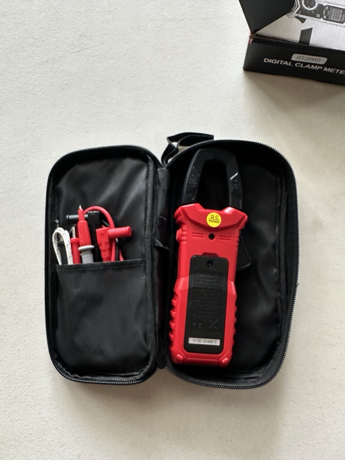 KAIWEETS HT206D True RMS Digital Clamp Meter CAT III 600V 6000 Counts AC/DC Hz
