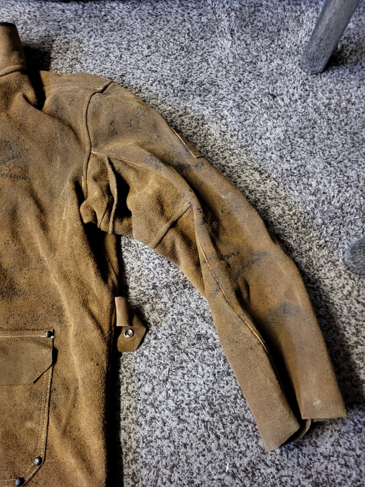 REVCO BLACK STALLION 30WC SPLIT COWHIDE WELDING JACKET SIZE XXXL Used